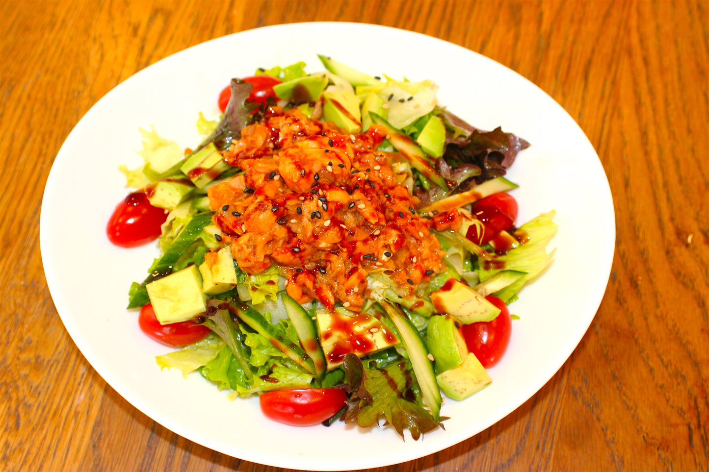 САЛАТА СЬОМГА ТЕРИЯКИ 330ГР