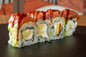 Salmon Uramaki with Wasabi Peas 4pcs